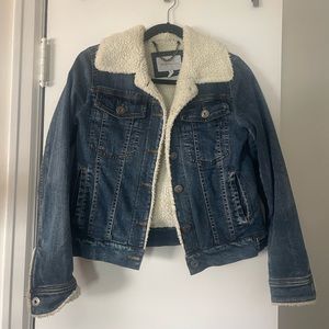 Sherpa Lined BCBG Denim Jacket